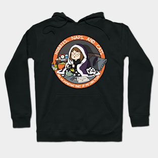 Hobbies, Naps, and Cats (Orange) Hoodie